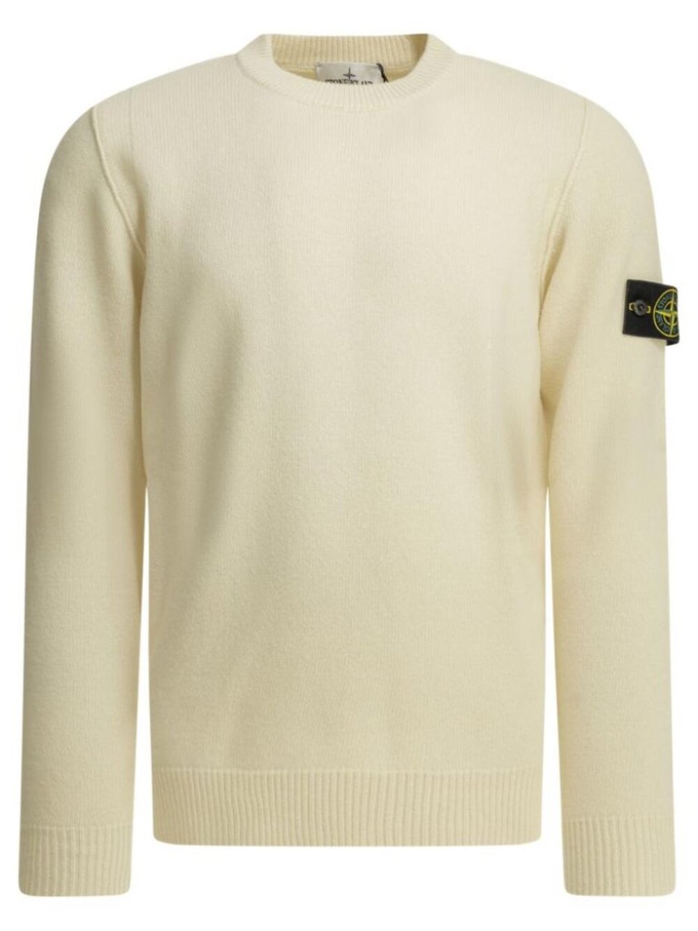 Stone Island Crew-Neck Sweater With Logo Tag Size M Men